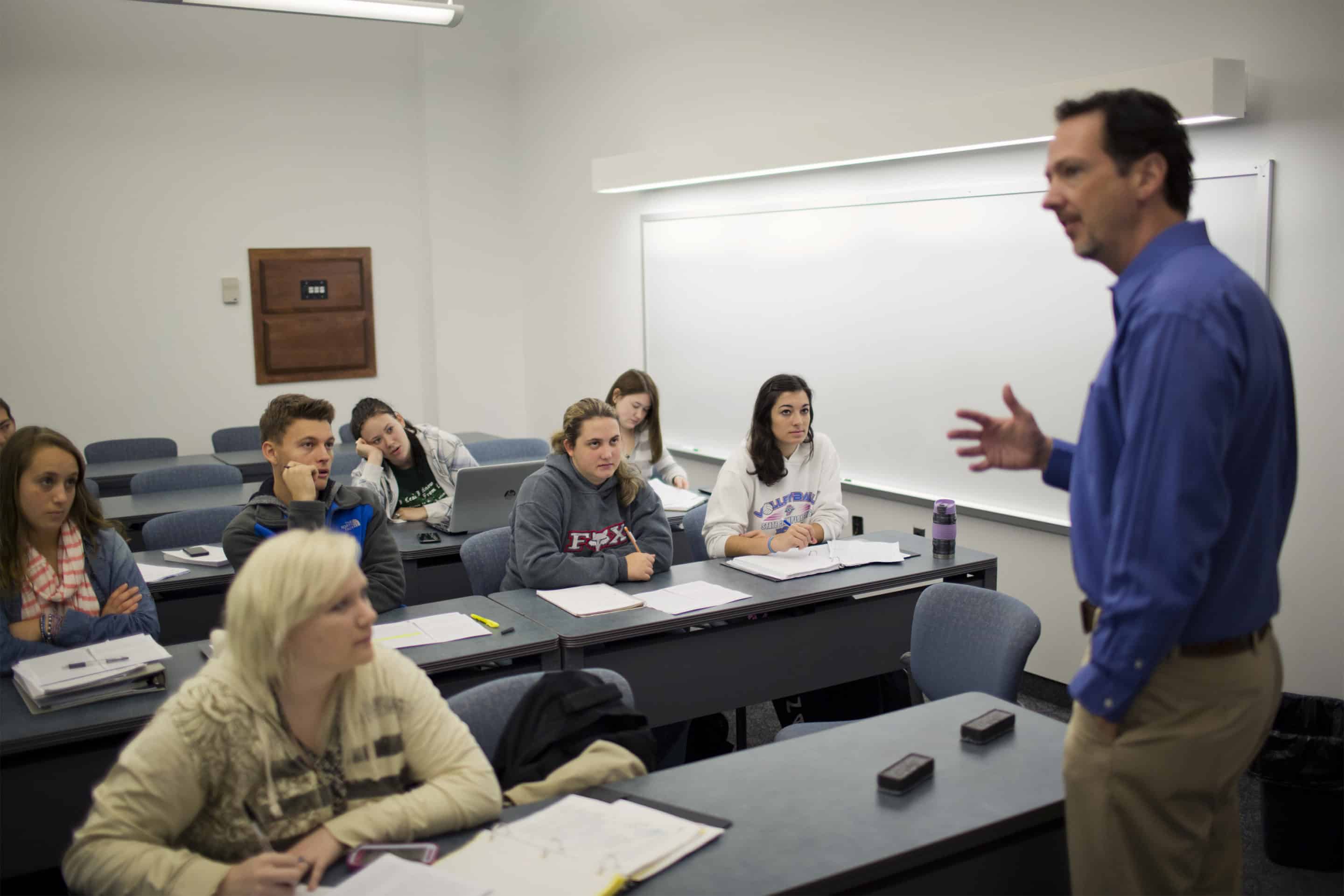 Dr. Mercer teaching students