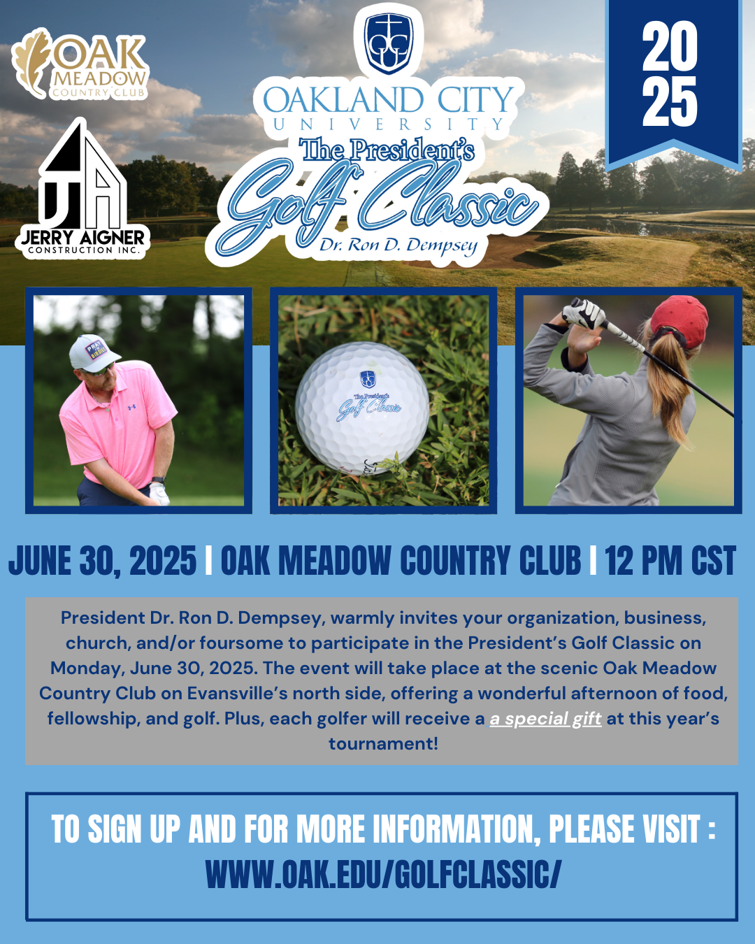 golf classic brochure cover